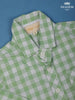 Light Green Checked Full Sleeve Cotton Shirt - Diadem