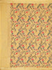 Mustard Yellow Chanderi Silk Saree with Floral Design on the Body with Matching Border - Diadem