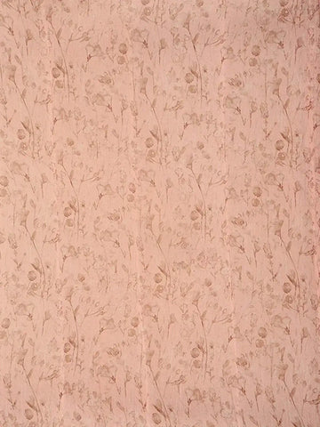 Baby Pink Chanderi Silk Saree with Flower and Leaf Design on the Body with Designed Border - Diadem