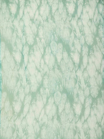 Green Chanderi Silk Saree with Floral and leaf Design on the Body with Matching Border - Diadem