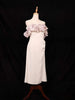 Ivory Frock Adorned with Plain and Ruffled Design - Diadem