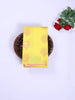 Yellow Silk Saree with Tree Motif on the body and Without Border - Diadem