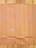 Pink Pure Kanchipuram Bridal Silk Saree with Checks on the body and Contrast Zari Border - Diadem