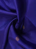 Royal Blue Pure Kanchipuram Bridal Silk Saree with Leaf Motif on the Body with Zari Border - Diadem