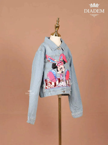 Denim Blue Full Sleeve Jacket - Diadem