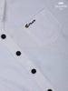 White Plain half Sleeve Cotton Shirt - Diadem