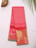 Red Pure KanchipuramBridal Silk Saree with Zari Brocade on the body and Zari Border - Diadem