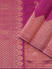 Burgundy Pure Kanchipuram Bridal Silk Saree with Paisley Motif on the body and Zari Border - Diadem