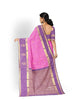 Purple Kanchipuram Pattu Saree with Zari Butta & Zari Border - Diadem