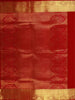 White Pure Kanchipuram Silk Saree with Peacock Chakaram on the Body with Contrast Border - Diadem