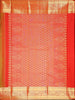 Brown Pure Kanchipuram Bridal Silk Saree with Floral Motif on the Body with Zari Border - Diadem