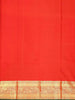Brown Pure Kanchipuram Bridal Silk Saree with Floral Motif on the Body with Zari Border - Diadem