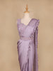 Lavender Embroidery Lyrca Ready To Wear Saree with Designer Blouse - Diadem
