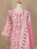 Pink Ikat Design Printed Cotton Salwar Suit - Diadem