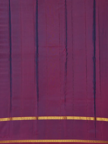 Blue Checkered Woven Pure Kanchipuram Silk Saree - Diadem