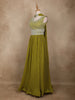 Green Floral Embroidered Crepe Bridesmaids Lehenga - Diadem