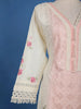 Baby Pink Floral Embroidery Cotton Salwar Suit - Diadem