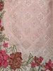 Baby Pink Floral Embroidery Cotton Salwar Suit - Diadem
