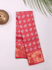 Red Pure Kanchipuram Bridal Silk Saree with Peacock Motif on the body and Zari Border - Diadem