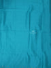 Teal Blue Semi Tussar Silk Saree with Small Flower Motif on the Body and without Border - Diadem