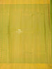 Lime Green Pure Kanchipuram Bridal Silk Saree with Zari Brocade on the body and Zari Border - Diadem