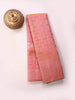 Pink Pure Kanchipuram Bridal Silk Saree with Checks on the body and Zari Border - Diadem