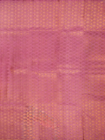 Onion Pink Pure Kanchipuram Silk Saree with Twill Pattern on the Body and with Designed Border - Diadem