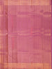 Onion Pink Pure Kanchipuram Silk Saree with Twill Pattern on the Body and with Designed Border - Diadem