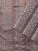 Black Pure Kanchipuram Pattu Saree with Zari Brocade on the body and Zari Border - Diadem