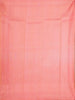 Orange Pure Kanchipuram Bridal Silk Saree with Floral Jacquard Design on the Body with Matching Border - Diadem