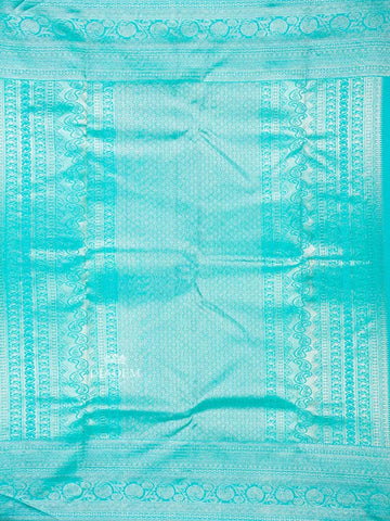 Pink Pure Kanchipuram Bridal Silk Saree with Stripes and Contrast Zari Border - Diadem