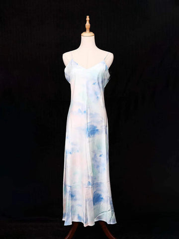 Light Blue Ladies Salwar Suit Adorned with Fancy Designs - Diadem