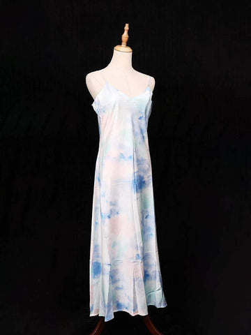 Light Blue Ladies Salwar Suit Adorned with Fancy Designs - Diadem