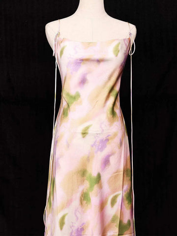 Light Peach Ladies Salwar Suit Adorned with Floral Designs - Diadem