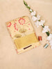 Yellow Banarasi Saree with Floral Design on the Body with Zari Border - Diadem