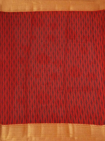 Grey Banarasi Saree with Flower Design on the Body with Contrast Zari Border - Diadem