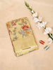 Yellow Banarasi Saree with Floral Jacquard Design on the Body with Zari Border - Diadem