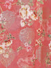 Coral Red Banarasi Saree with Flower Design on the Body with Contrast Border - Diadem