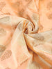 Apricot Orange Banarasi Saree with Zari Border | Diadem India - Diadem