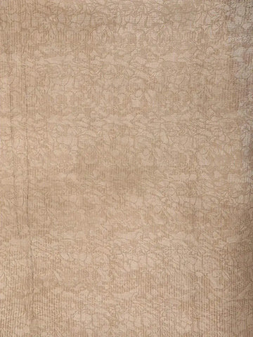 Beige Chanderi Silk with Paisley Pattern on the Body with Matching Border - Diadem