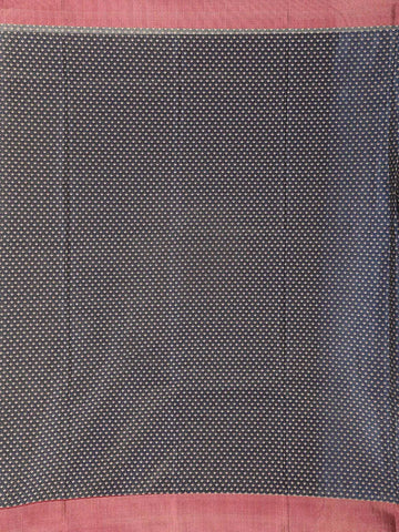 Red Chanderi Silk Saree with Animals Motifs on the Body with Zari Border - Diadem