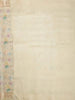 Beige Tussar Silk Saree with Floral Designs on the Body and with Designed Border - Diadem