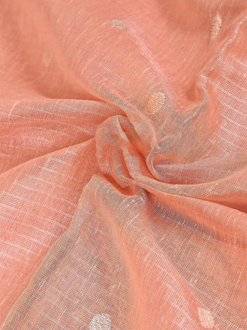 Pink Semi Banarasi Saree with Floral Design on the body with Zari Border - Diadem