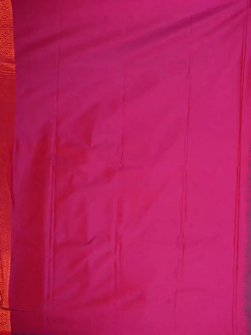 Blue Art Silk Saree with Leaf and Floral Motifs on the Body with Contrast Designed Border - Diadem