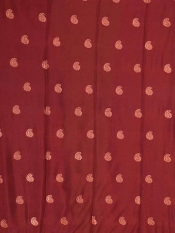 Green Art Silk Saree with Paisley Motif on the body and Contrast Zari Border - Diadem