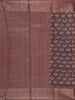 Wine Chanderi Silk Saree with Scallop Shell Design on the Body with Matching Border - Diadem