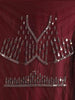 Burgundy Raw Silk Semi-Stitched Lehenga Embellished with Mirrorwork Paired with Net Dupatta - Diadem