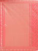 Pink Banarasi Saree with Floral Motifs & Zari Border - Diadem
