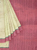 Sandal Semi Tussar Silk Saree with Design Prints on the body and Printed Border - Diadem