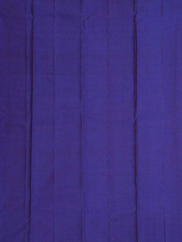 Teal Blue Pure Kanchipuram Bridal Silk Saree with Tree Motif on the Body and Zari Border - Diadem